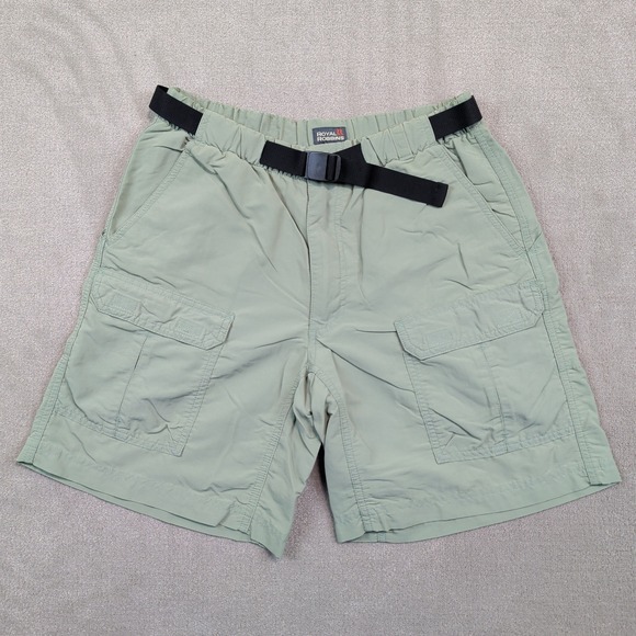 Royal Robbins Gorpcore Cargo Shorts Small Sage Green Supplex Nylon Hiking Gear — photo 2